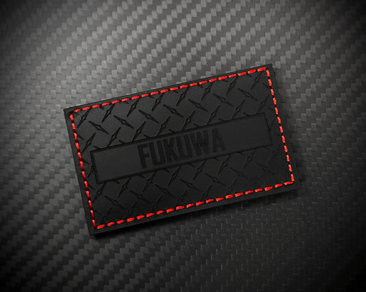 Leather Diamond Plate Name Patch